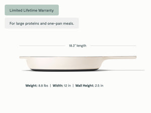 Caraway 12” Enameled Cast Iron Large Skillet