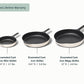Caraway Enameled Cast Iron Skillet Trio