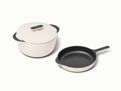 Caraway Cast Iron Skillet & Dutch Oven Duo