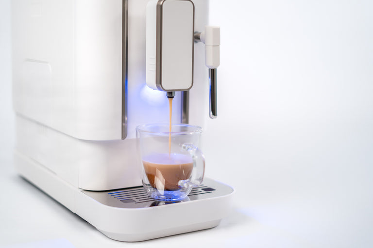 Espressione Concierge Elite Fully Automatic Bean to Cup Espresso Machine in Diamond White