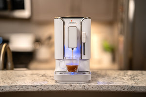 Espressione Concierge Elite Fully Automatic Bean to Cup Espresso Machine in Diamond White
