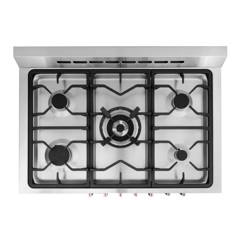 Cosmo Commercial 36" 3.8 cu. ft. Single Oven Dual Fuel Range with Convection Oven in Stainless Steel, F965