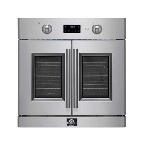 FORNO Appliance Package - 30" Single Wall Oven, 30" Microwave Oven in Stainless Steel, FBDL-025-01CAUS