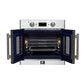 FORNO Gallico 30" 3.58 cu. ft. French Door Electric Wall Oven with Telescopic Racks, Air Fry, Self-Clean and Sous Vide, FBOEL1371-30