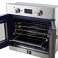 FORNO Gallico 30" 3.58 cu. ft. French Door Electric Wall Oven with Telescopic Racks, Air Fry, Self-Clean and Sous Vide, FBOEL1371-30