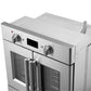 FORNO Gallico 30" 3.58 cu. ft. French Door Electric Wall Oven with Telescopic Racks, Air Fry, Self-Clean and Sous Vide, FBOEL1371-30