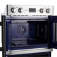FORNO Gallico 30" 7.36 cu. ft. French Door Double Electric Wall Oven with Telescopic Racks, Air Fry, Self-Clean and Sous Vide, FBOEL1388-30
