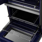 FORNO Gallico 30" 7.36 cu. ft. French Door Double Electric Wall Oven with Telescopic Racks, Air Fry, Self-Clean and Sous Vide, FBOEL1388-30