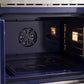 FORNO Gallico 30" 7.36 cu. ft. French Door Double Electric Wall Oven with Telescopic Racks, Air Fry, Self-Clean and Sous Vide, FBOEL1388-30