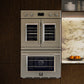 FORNO Gallico 30" 7.36 cu. ft. French Door Double Electric Wall Oven with Telescopic Racks, Air Fry, Self-Clean and Sous Vide, FBOEL1388-30