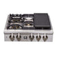 FORNO Spezia 30" Gas Rangetop with 5 Sealed Burners in Stainless Steel, FCTGS5751-30