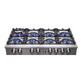 FORNO Spezia 48" Gas Rangetop with 8 Sealed Burners in Stainless Steel, FCTGS5751-48