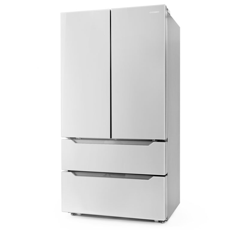 Cosmo Package - 36" Gas Range, Wall Mount Range Hood, Dishwasher, Refrigerator with Ice Maker and Wine Cooler, COS-5PKG-090
