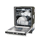 FORNO Romano 24" Built-In Tall Tub Dishwasher in Stainless Steel with Silver Handles, FDWBI8035-24S