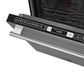 FORNO Romano 24" Built-In Tall Tub Dishwasher in Stainless Steel with Silver Handles, FDWBI8035-24S