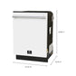 FORNO Espresso Romano 24" Built-In Tall Tub Dishwasher in White with Silver Handles, FDWBI8035-24WHT