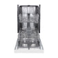 FORNO Polo 18" Built-in Dishwasher in White, FDWBI8041-18WHT