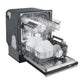 FORNO Espresso Pozzo 24" Built-In Dishwasher in Black with Silver Handles, FDWBI8067-24BLK