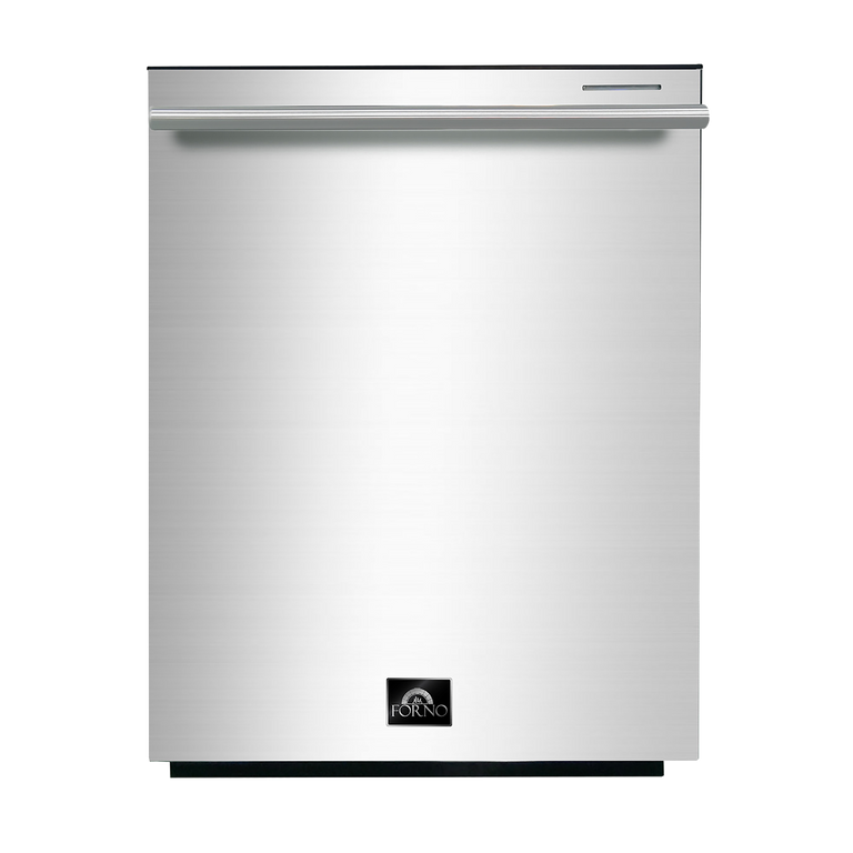 Forno Appliance Package - 48" Gas Range, 60" Refrigerator, Microwave Drawer, Dishwasher, AP-FFSGS6244-48-26