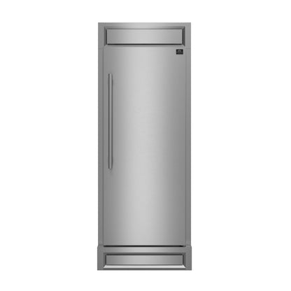 FORNO Maderno 28" 13.6 cu. ft. Right Swing Convertible Refrigerator/ Freezer with Modern Trim Kit, FFFFD1722-32RS