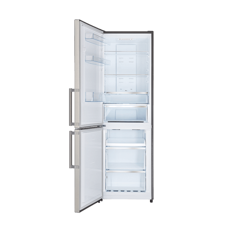 Forno 23.4" 10.8 Cu. Ft. Left Swing Refrigerator with Bottom Freezer in Stainless Steel, FFFFD1778-24LS