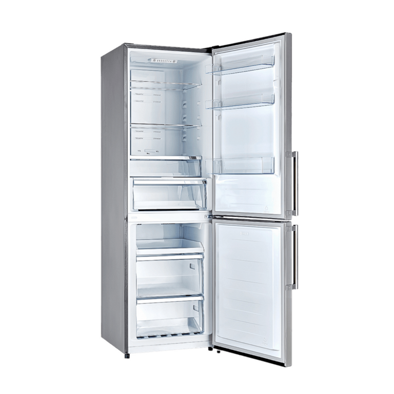 Forno 23.4" 10.8 Cu. Ft. Right Swing Refrigerator with Bottom Freezer in Stainless Steel, FFFFD1778-24RS