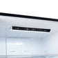 FORNO Espresso Milano 31" 17.2 cu. ft. Right Swing Refrigerator and Bottom Freezer in Black with Antique Brass Handles, FFFFD1785-31BLK