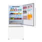 FORNO Espresso Milano 31" 17.2 cu. ft. Right Swing Refrigerator and Bottom Freezer in White with Silver Handles, FFFFD1785-31WHT