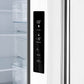 FORNO Espresso Gallipoli 30" 17.5 Cu. Ft. Refrigerator with Ice Maker in White with Antique Brass Handles, FFFFD1974-31WHT