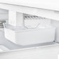 FORNO Espresso Gallipoli 30" 17.5 Cu. Ft. Refrigerator with Ice Maker in White with Antique Brass Handles, FFFFD1974-31WHT