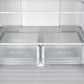 FORNO Gallipoli 35" 17.5 cu. ft. French Door Built-In Refrigerator in Stainless Steel with Ice Maker and Grill Trim Kit, FFFFD1974-35SG