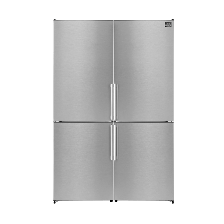 Forno Appliance Package - 48" Gas Range, Dishwasher, 48" Refrigerator, AP-FFSGS6244-48-11