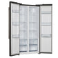 FORNO Espresso Salerno 33" 15.6 cu. ft. Refrigerator in Black with Silver Handles, FFRBI1805-33BLK