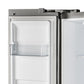 FORNO Salerno 33" 15.6 cu. ft. Side-by-Side Built-In Refrigerator in Stainless Steel, FFRBI1805-33SB