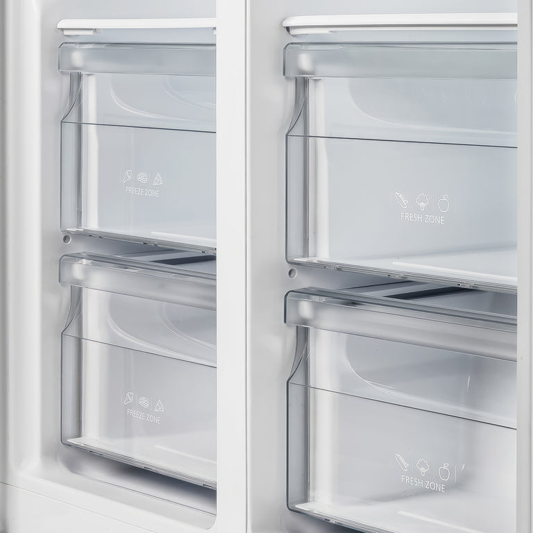 Antique white refrigerator discount