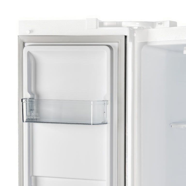 Forno Espresso 33" 15.6 cu. ft. Refrigerator in White with Antique Brass Handles, FFRBI1805-33WHT