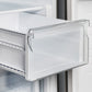 FORNO Salerno 37" 15.6 cu. ft. Side-by-Side Built-In Refrigerator in Stainless Steel and Grill Trim Kit, FFRBI1805-37SG
