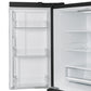 FORNO Espresso Moena 36" 19.2 cu. ft. Refrigerator with Ice Maker in Black with Antique Brass Handles, FFRBI1820-36BLK
