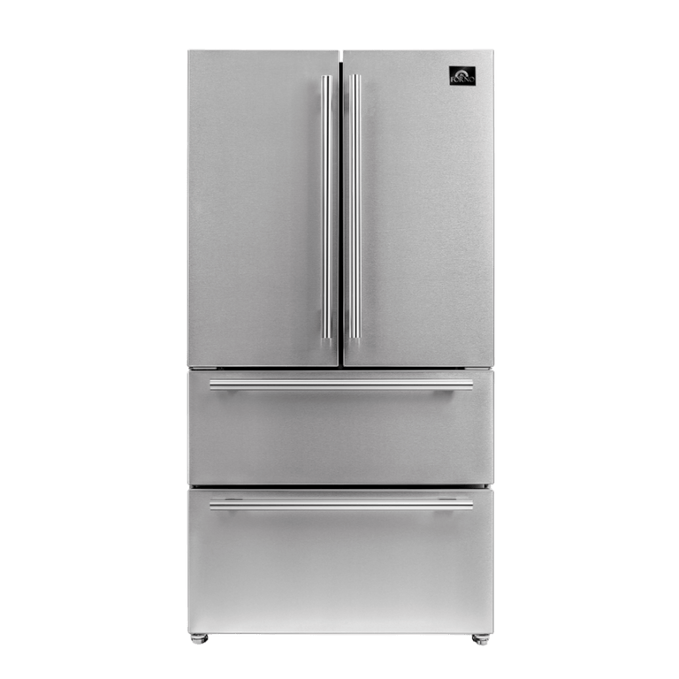 Forno Appliance Package - 48" Gas Range, 36" Refrigerator, Microwave Drawer, Dishwasher, AP-FFSGS6244-48-25