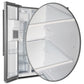 FORNO Salerno 36" 20 cu. ft. Side-by-Side Built-In Refrigerator with Water and Ice Dispenser, FFRBI1844-36SB