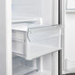 FORNO Espresso Salerno 36" 20 cu. ft. Side-By-Side Refrigerator with Water and Ice Dispenser in White with Silver Handles