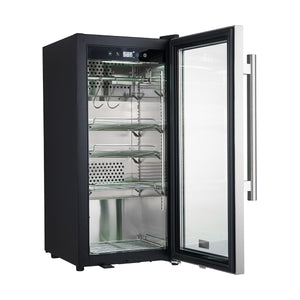 FORNO Asciutto 16" 2.65 cu.ft. Dry Aging Cabinet with LED Lighting and Adjustable Shelves in Stainless Steel, FFSDA6857-16
