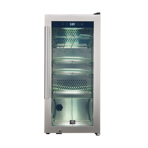 FORNO Asciutto 16" 2.65 cu.ft. Dry Aging Cabinet with LED Lighting and Adjustable Shelves in Stainless Steel, FFSDA6857-16