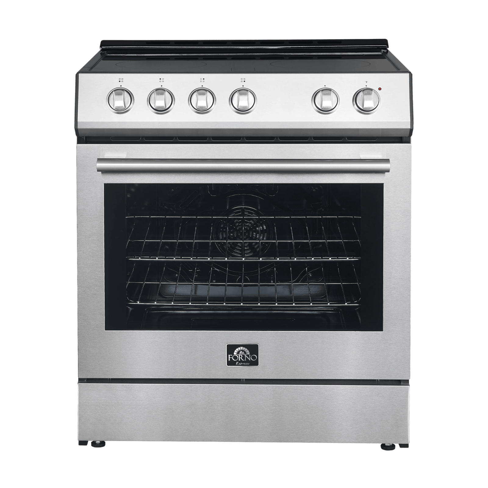 Forno Espresso 30" Electric Range in Stainless Steel with Silver Handl Premium Home Source