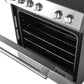 FORNO Espresso Leonardo 30" 5 cu. ft. Electric Range in Stainless Steel with Silver Handles, FFSEL6012-30
