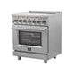 FORNO Massimo 30" 4.32 cu. ft. Freestanding Electric Range with 5 Elements, FFSEL6020-30