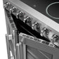 FORNO Galiano 36" 5.36 cu. ft. Freestanding Electric Range with French Door in Stainless Steel, FFSEL6917-36