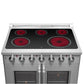 FORNO Galiano 36" 5.36 cu. ft. Freestanding Electric Range with French Door in Stainless Steel, FFSEL6917-36