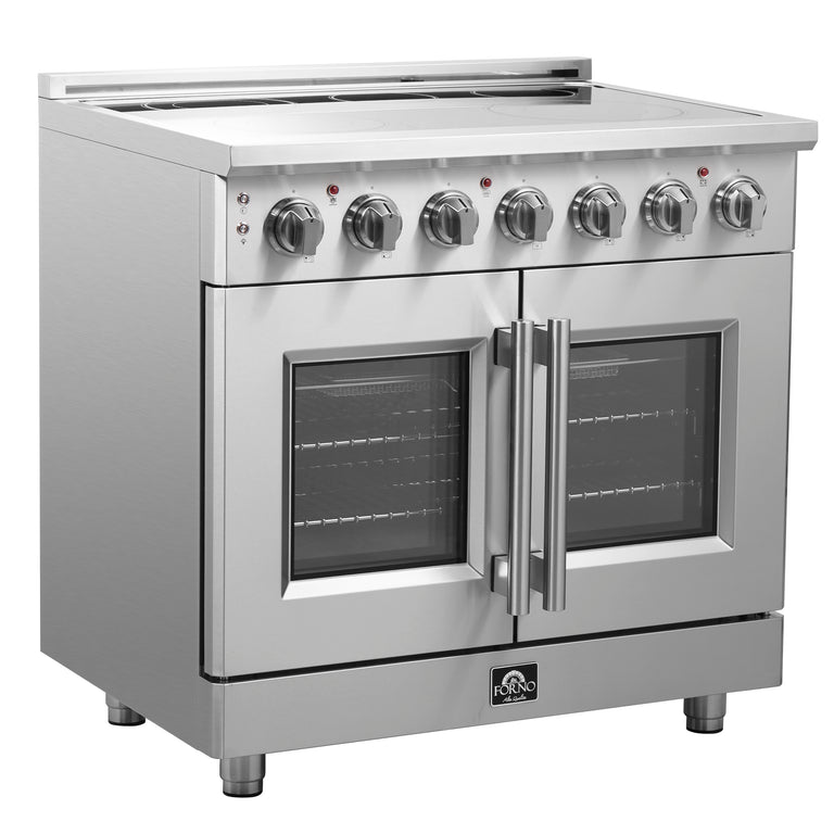 Forno 36" Freestanding French Door Electric Range with 5 Elements, FFSEL6955-36