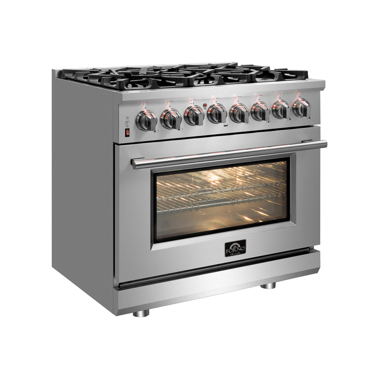 Forno 30″ Freestanding Dual Fuel Range with 5 Burners, FFSGS6125-30